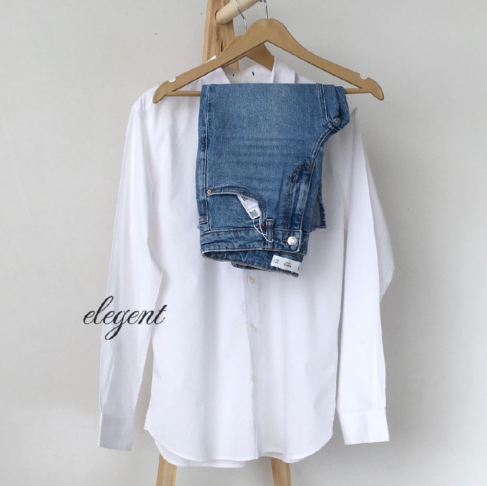 پیراهن سفید ساده