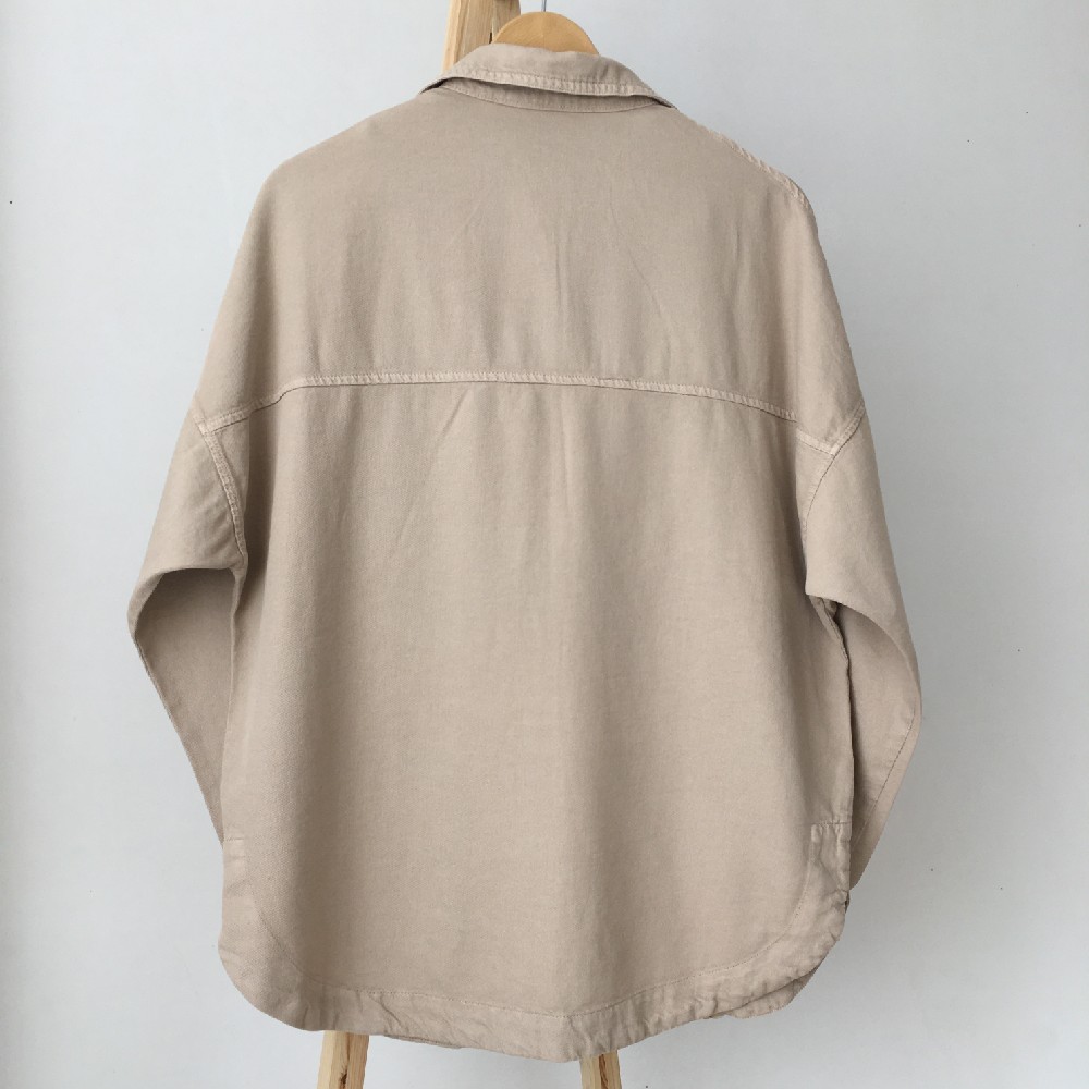 شومیز کتان زنانه بغل چاک کرم - Image 8