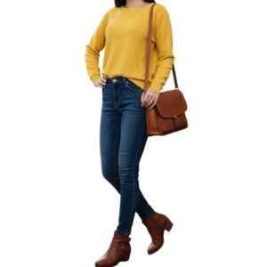 بافت زنانه جلو طرحدار یقه گرد