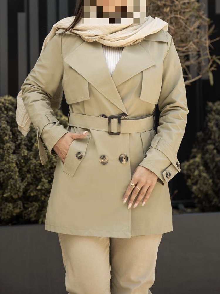 ترنچ کت کوتاه زنانه - Image 11