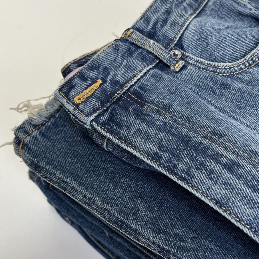 شلوار جین بگی دمپازاپ زنانه - Image 2