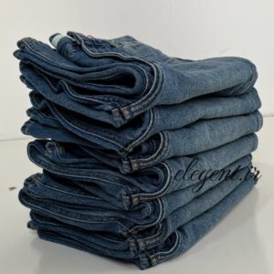 شلوار جین بگی زنانه آبی تیره