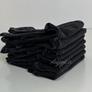 شلوار جین واید لگ ذغالی زنانه