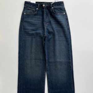 شلوار جین نیم بگ آبی