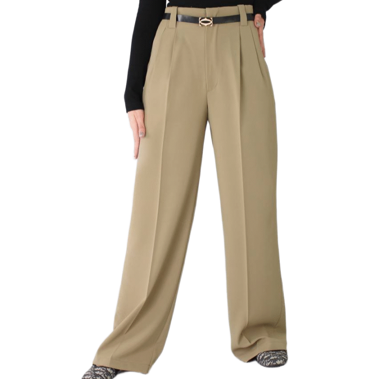 شلوار بگ کرپ سبز زنانه