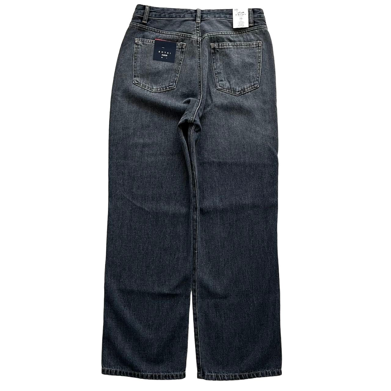 شلوار جین نیم بگ آبی - Image 3