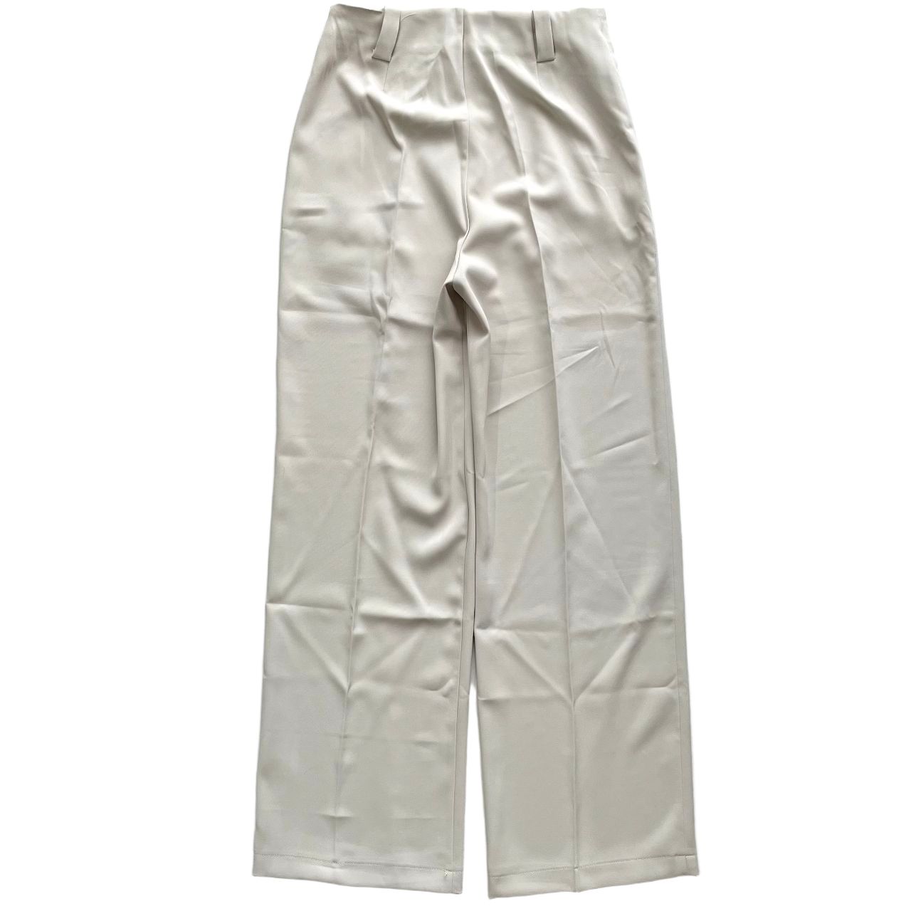 شلوار بگ کرپ سفید استخوانی - Image 11